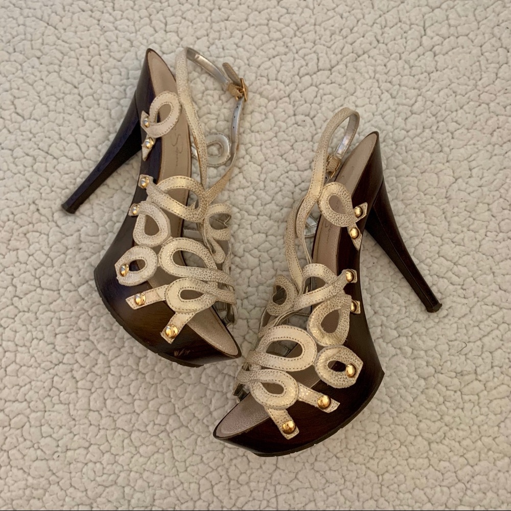 Barely Worn Jessica Simpson Heeled Sandals